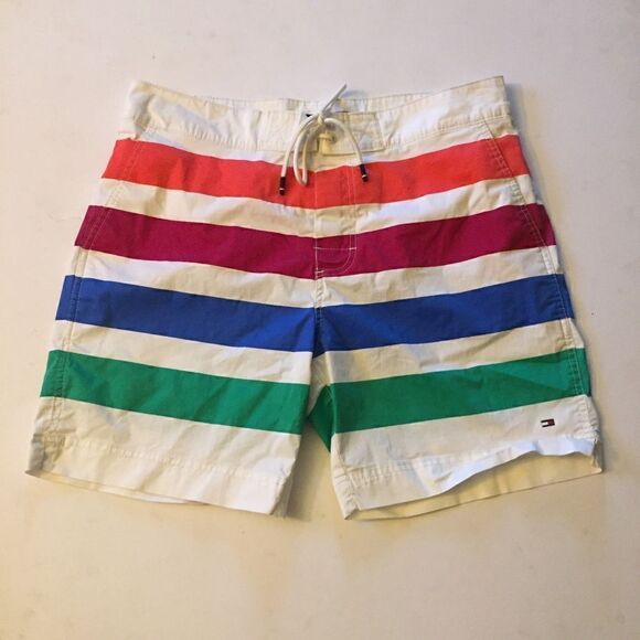 Tommy Hilfiger Striped Swim Short - Picture 1 of 4